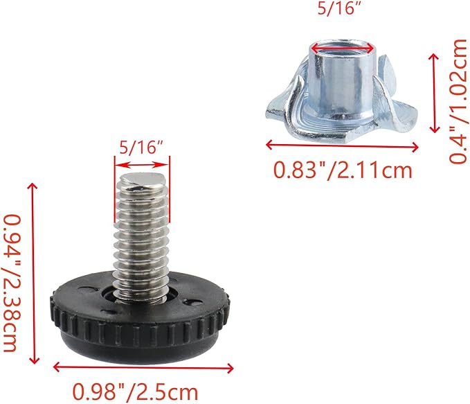 KUMGROT Adjustable Table Legs