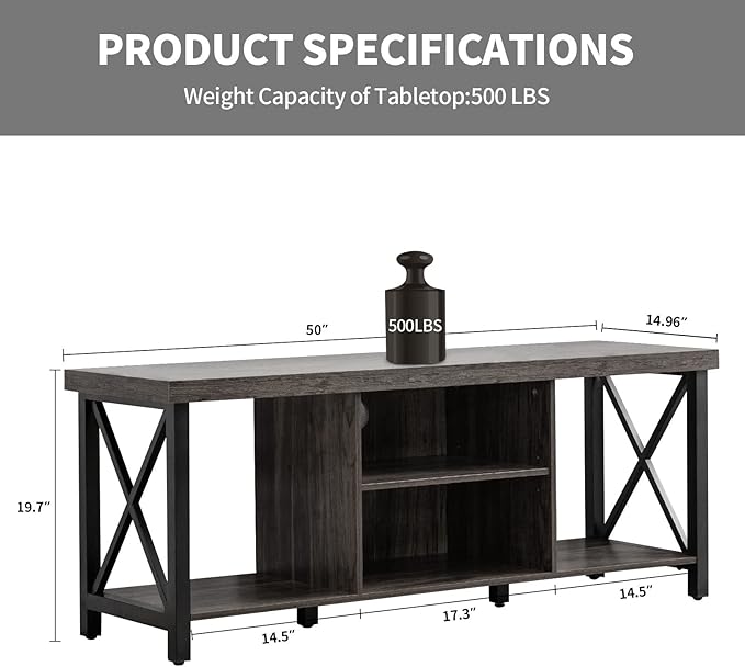 GAZHOME TV Stand for TV up to 55 Inches, TV Cabinet