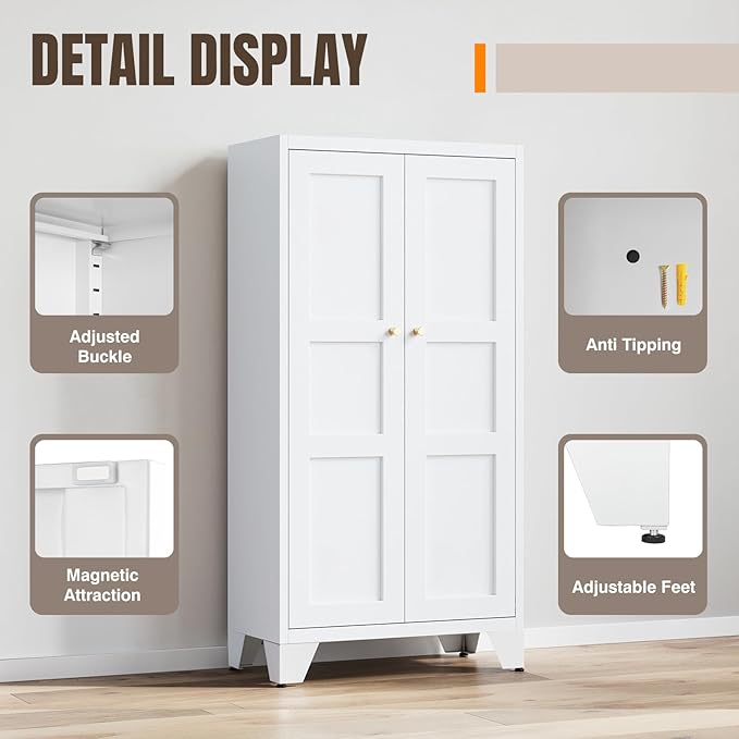 Yizosh Metal Storage Cabinet