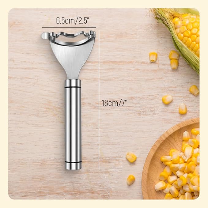 2026 Upgraded Corn Peeler, Stainless Steel Corn Cob Stripper Tool Corn Thresher from the Cob, Fast Corn Cob Separator (2 PCS)