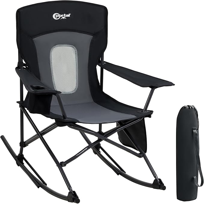 Portal Outdoor Rocking Chair Camping Folding Portable Rocker