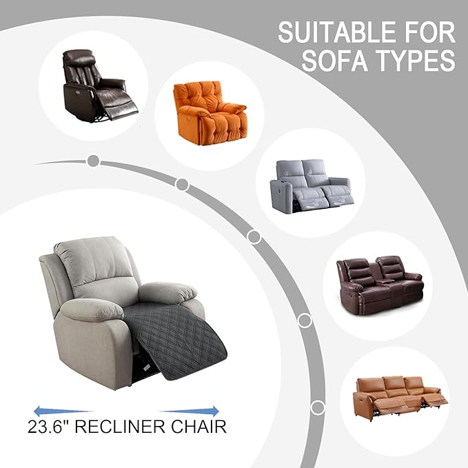 Genina Waterproof Recliner Chair Covers, Recliner Cover