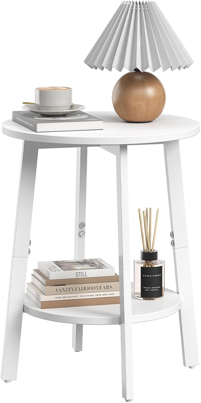 sthmec Side Table, Small Round End Table