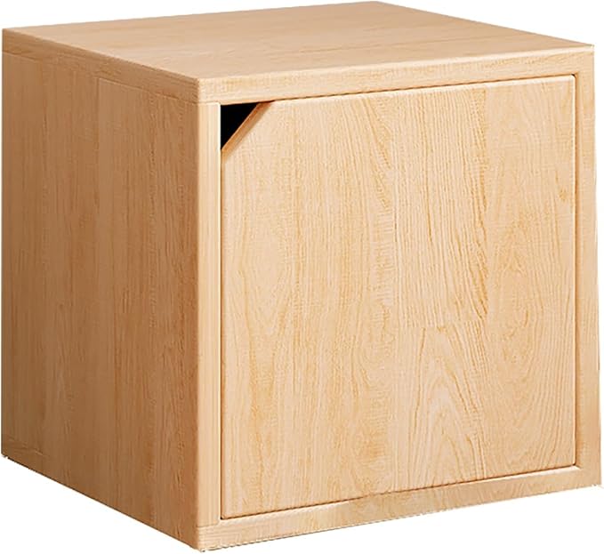 Versatile wooden storage cabinet, space-saving modular organizer