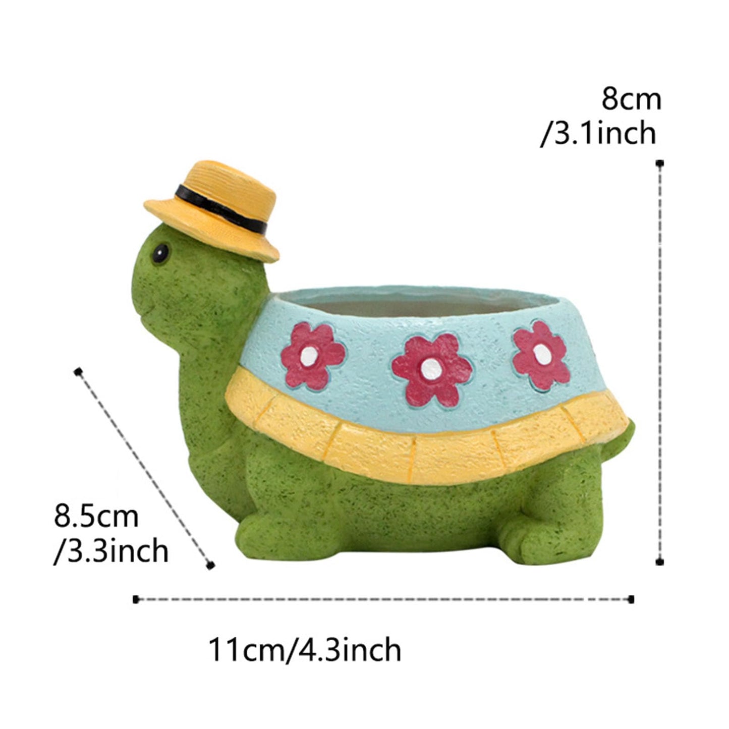 Sunicon Turtle Planter, Turtle Succulent Pot Planters Flower Garden Cute Pots Home Office Desk Garden Decor Plant Lovers Gifts for Outdoor Patio Garden Decor