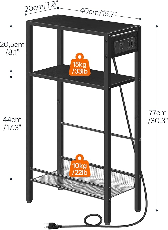 HOOBRO 15.7" Narrow Console Table