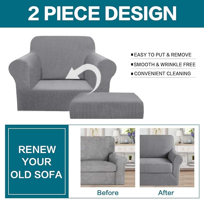 Turquoize 2 Piece Chair Covers Chair Slipcovers