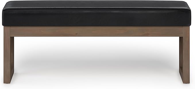 SIMPLIHOME Milltown Large Ottoman Bench