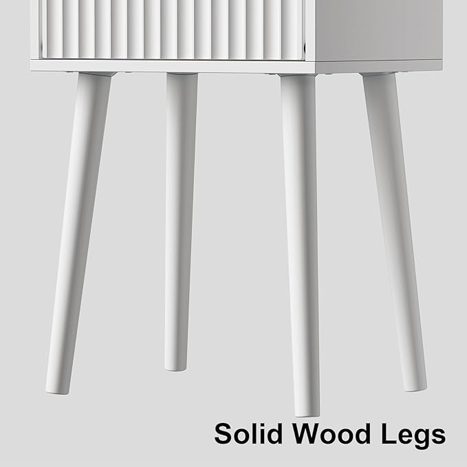 LAATOOREE Nightstand Set of 2, Small Bed Side Table