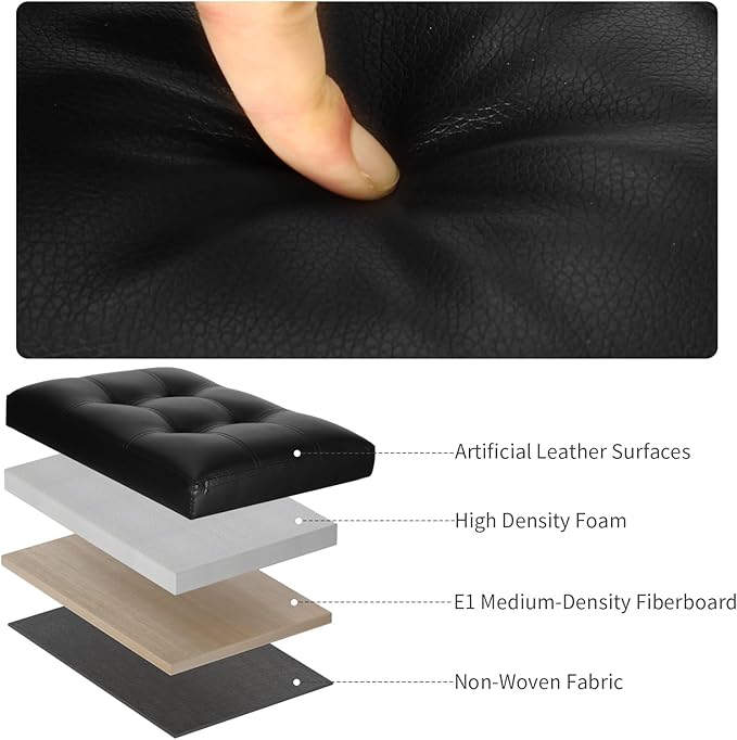 Storage Ottoman Foot Rest Stool