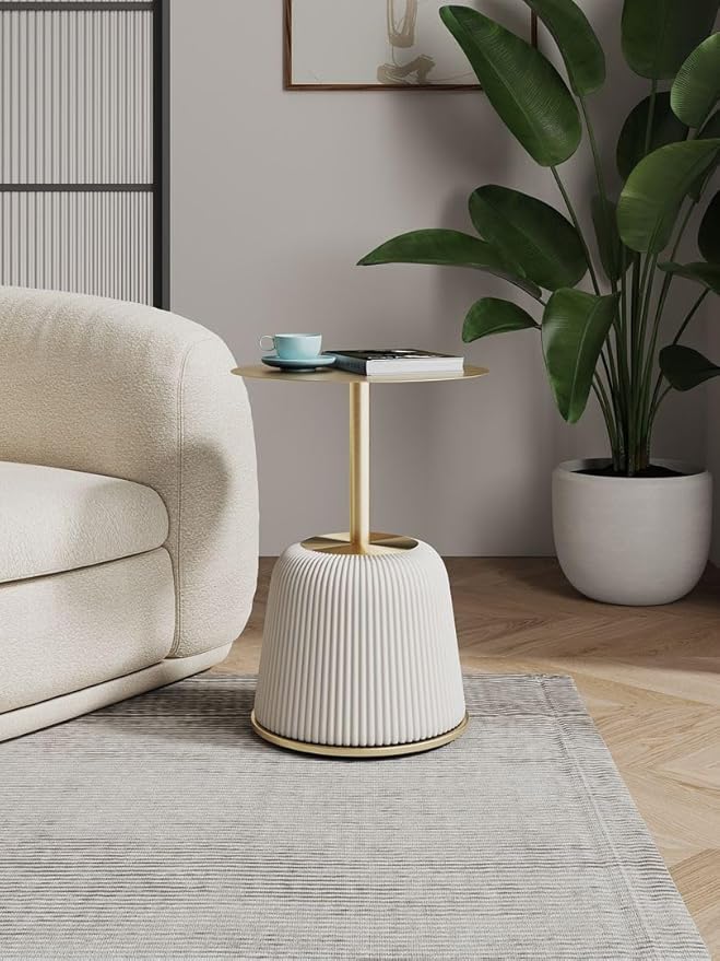 Manhattan Comfort Anderson Modern 15.75" Round End Tables 1.0