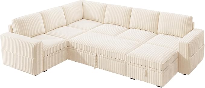 HONBAY Modular Sectional Sleeper Sofa