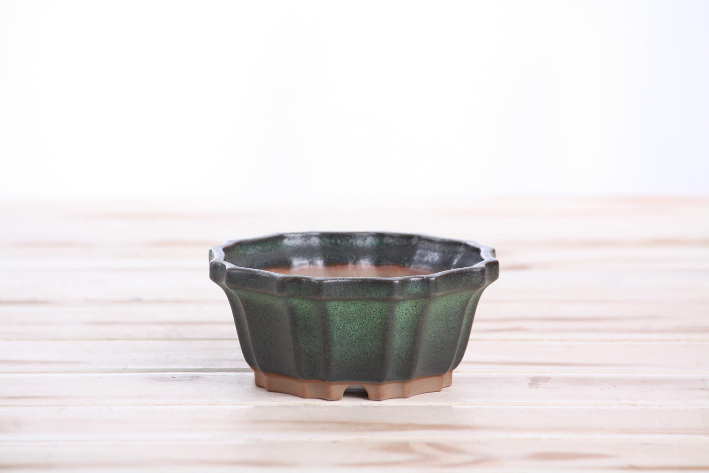 Willow Bonsai Ceramics Flower Design Bonsai Pot 4.5 Inch – Elegant Ceramic Bonsai & Succulent Planter, High‑Fired Frost‑Proof Stoneware with Drainage & Wiring Holes, Handmade in USA (Avocado)