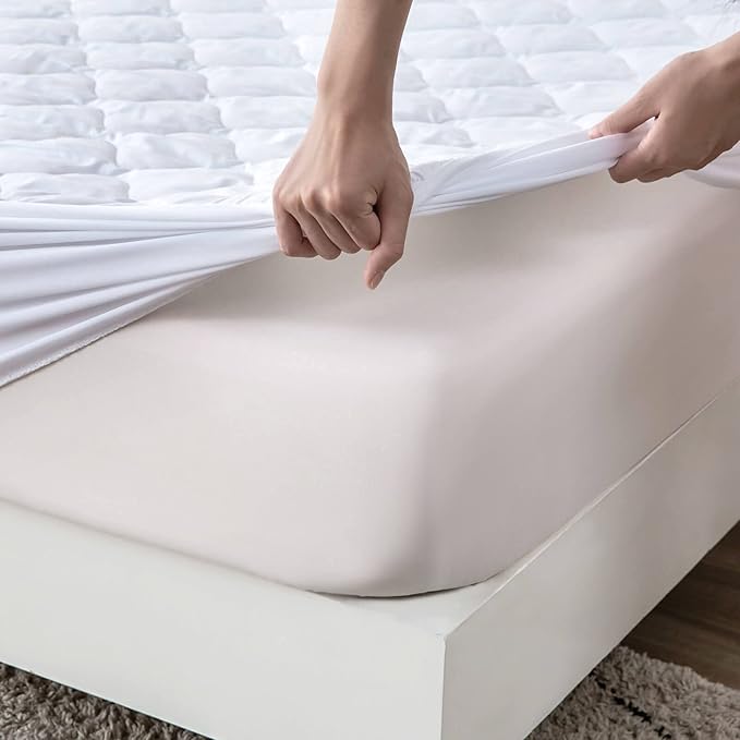 Kingnex Olympic Queen 66x80 Waterproof Quilted Mattress Protector Pad Super