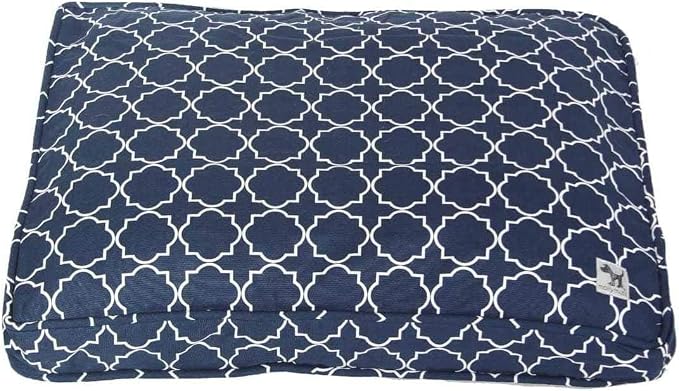 Molly Mutt Dog Crate Pad Cover, 100% Cotton Canvas Cover for Dog or Puppy Crate Bed, Durable, Washable, and Free of Harmful Chemicals, Pre-Shrunk, 48"x30"x2.5", Romeo & Juliet