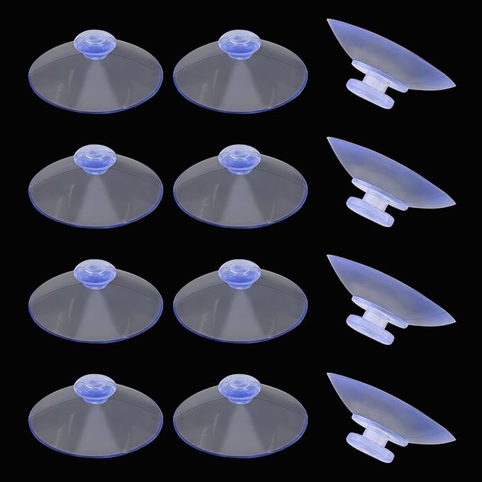 30 Pack Glass Table Suction Cups - 45mm Rubber Suckers