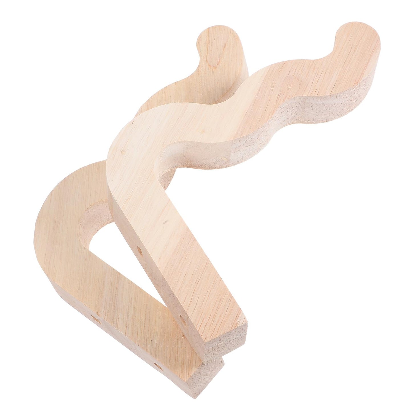 Kisangel 2pcs Wooden Wall-Mounted Flowerpot Hooks for Indoor Outdoor Hanging Plant Brackets Wind Chime Lantern Holder Balcony Garden Pot Hangers
