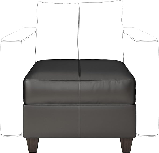 EASE MOOSE Faux Leather Square Ottoman Module