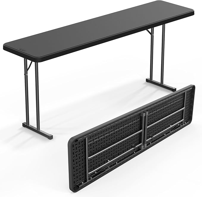 VINGLI 6 FT Narrow Folding Table, Home Work