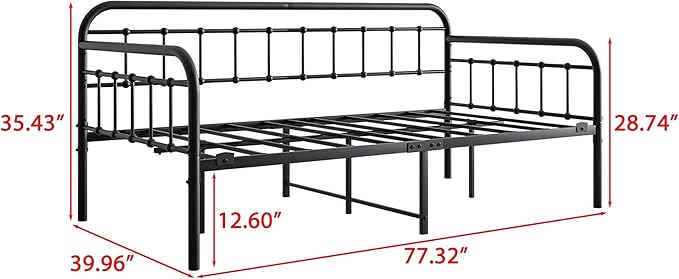 Metal Daybed Frame Twin Size