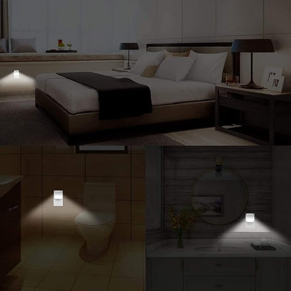 Night Light, LED Night Lights Plug into Wall, Dusk to Dawn Sensing Nightlights, No Glaring Compact Size, Night Light for Kids Navigating in Bathroom, Kitchen, Hallway, 6 Pack, White Light