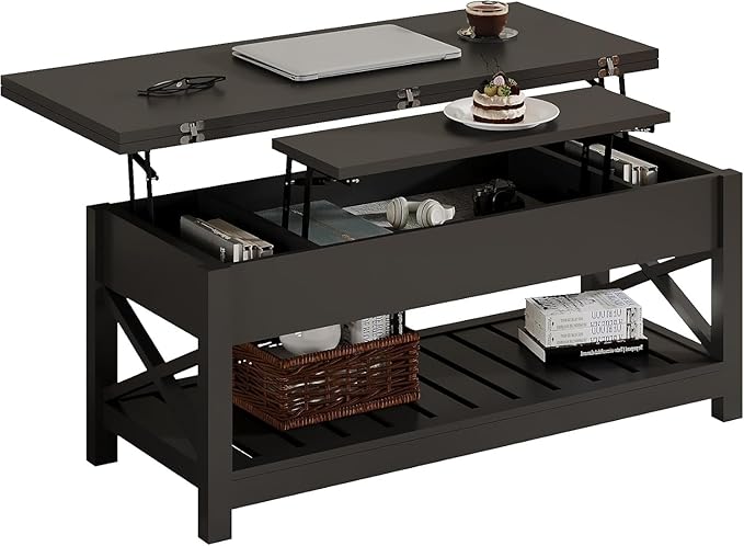 ChooChoo Coffee Table Lift Top, Converts to Dining Table