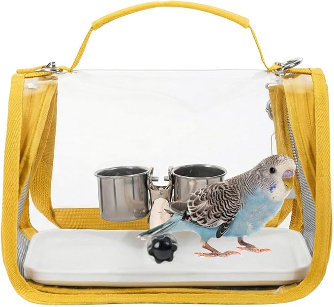 Bird Carrier,Transport Bag for Bird with Perch - Outdoor Cockatiel Bag | for Parrot Parakeet Cockatiel Conure Cockatoo Outdoor Travel Camping Road Trip Vacation