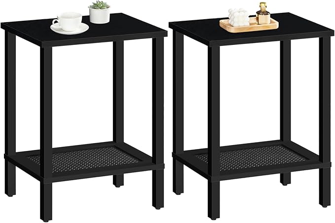 HOOBRO End Tables Set of 2, Small Side Tables