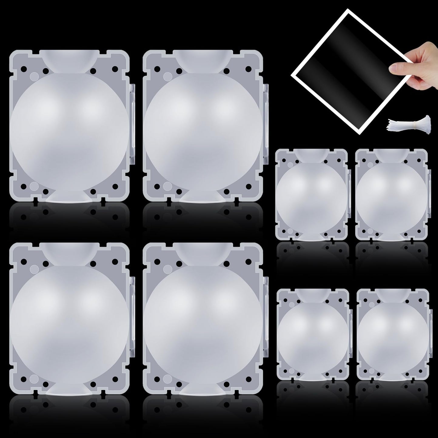 SupKing 8 Pcs Plant Rooting Grow Propagation Ball,Air Layering Kit,Clear Assisted Cutting Rooting,Reusable Plant Rooting Device,High Pressure Ball Grafting Device Root Box for Plants Rose.
