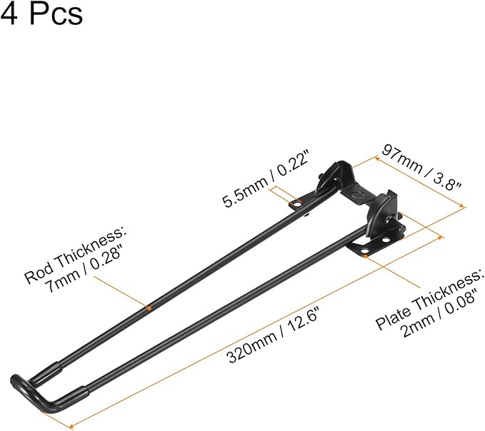uxcell Folding Table Legs