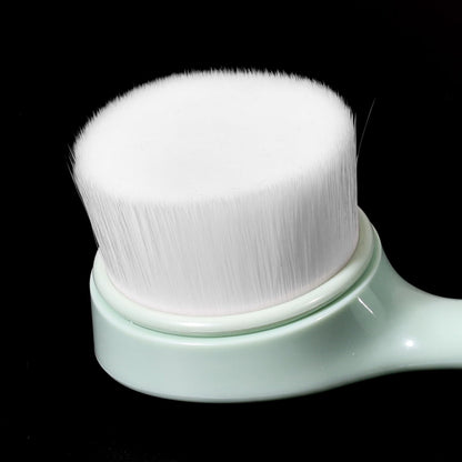 2 Pack Soft Bristle Facial Cleansing Brush for Deep Pore Cleaning, Face Exfoliating Scrub Brush for Face Cleansing Skincare Massaging (Pink and Jade White)