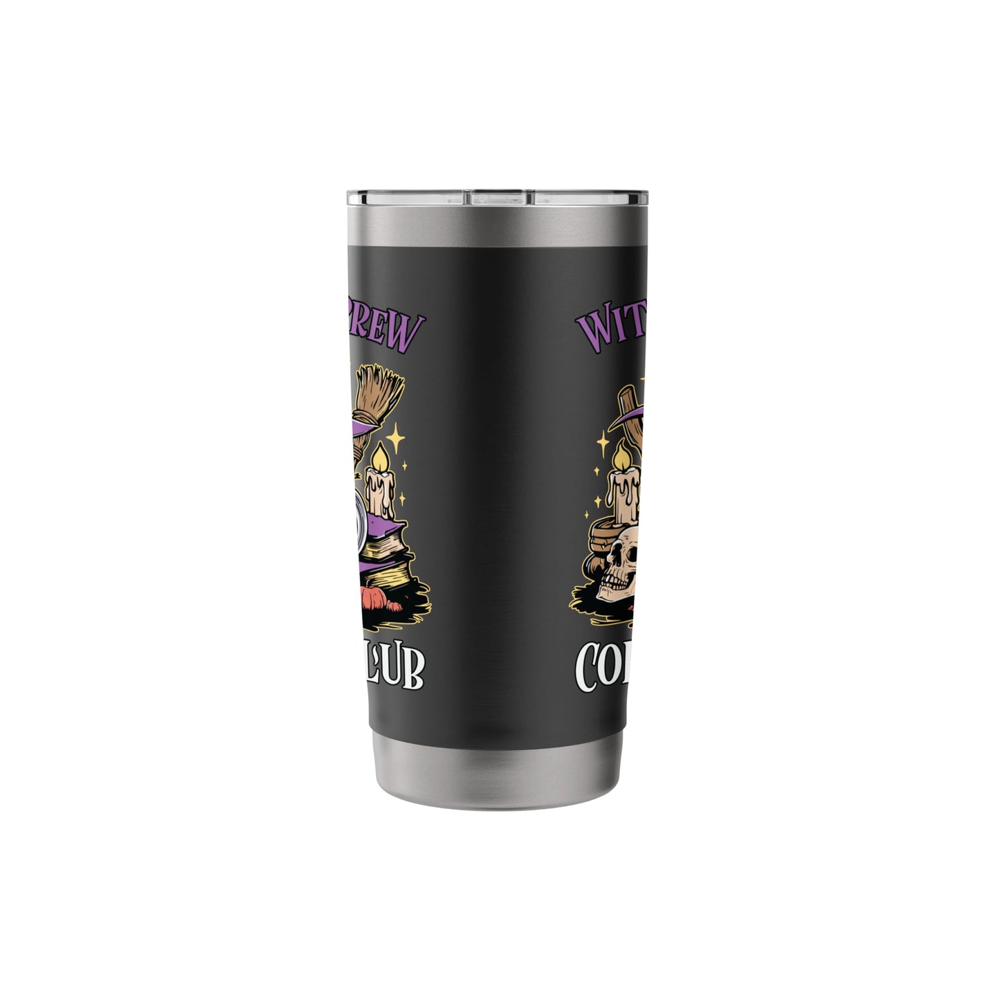 Halloween 20oz Travel Cup Bottle Spooky Witches Brew Coffee Stainless Steel Insulated Tumbler