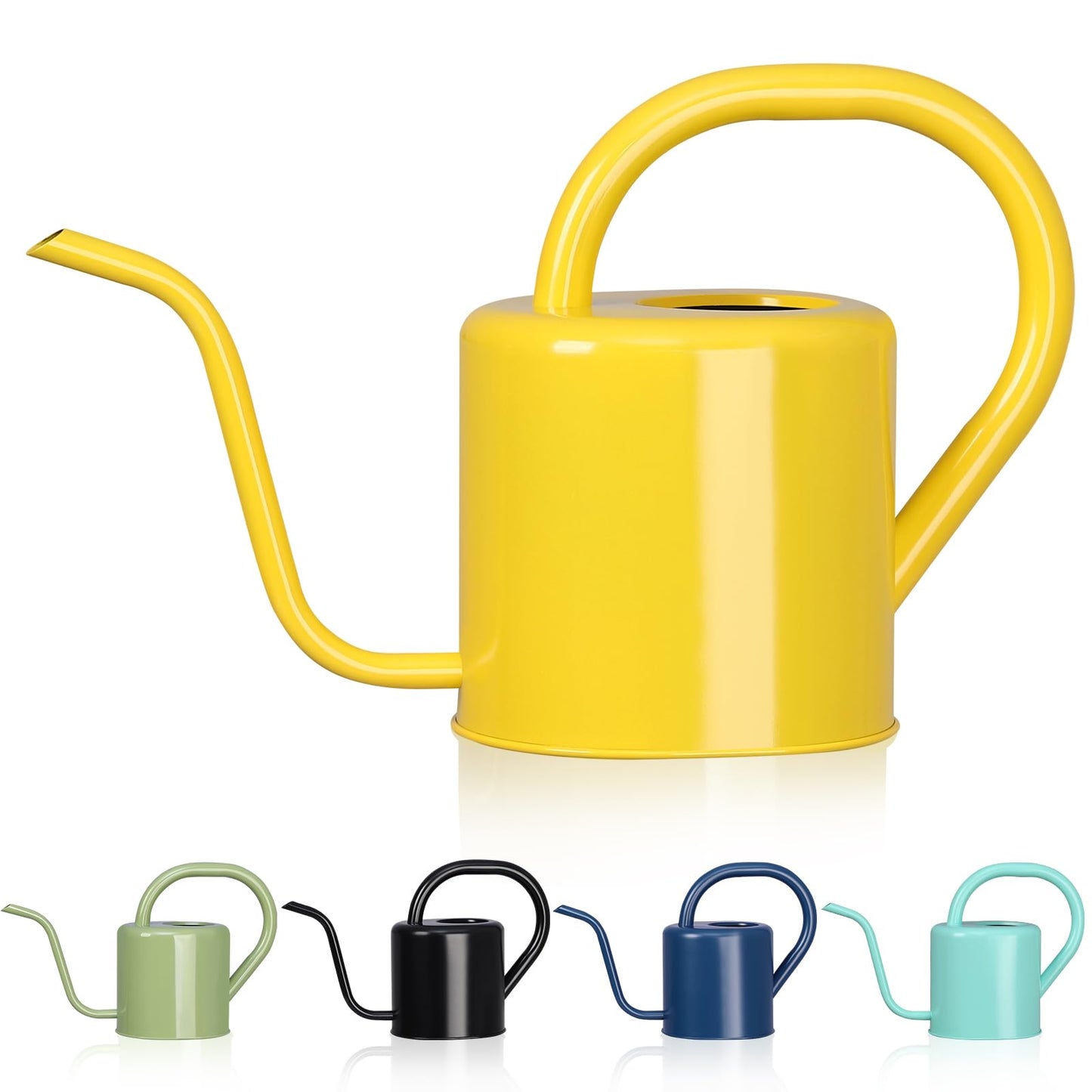 Watering Can, Stainless Steel Watering Can for Indoor & Outdoor Plants, 1L/35oz Long Spout Water Can with Handle, Rust-Proof Plant Watering Pot for House Plants, Garden Flowers