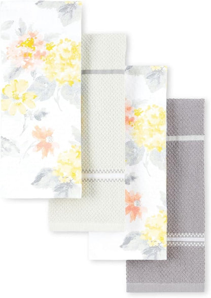 Martha Stewart Amber Floral Kitchen Towel Set 4-Pack