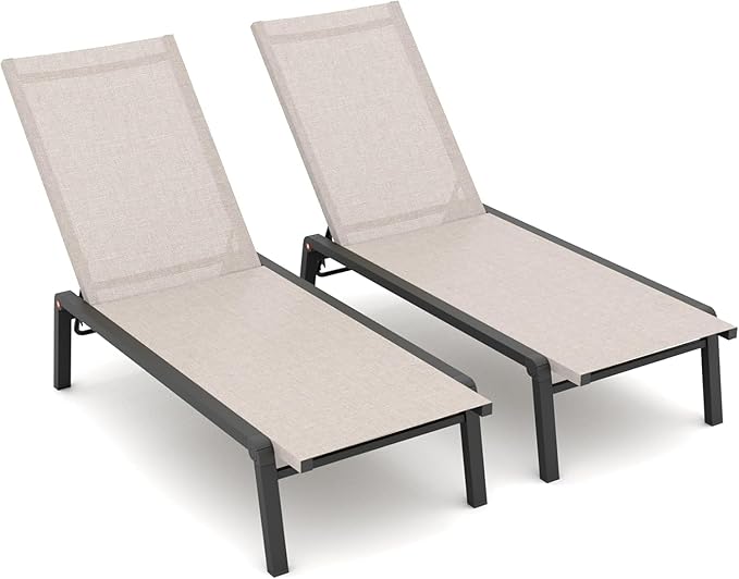 Patio Chaise Lounge Set of 2