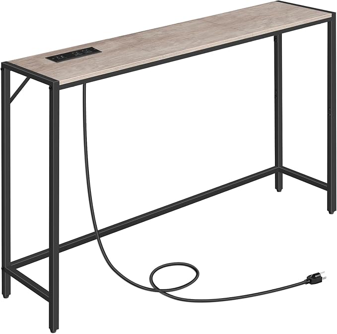MAHANCRIS Console Table, Narrow Sofa Table, 43.3” Entrance Table