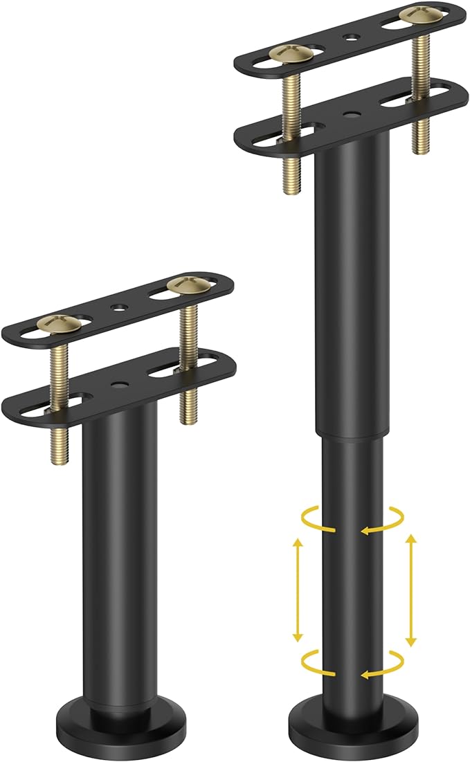 Wlrrcwdttc 2 Pcs Adjustable Height Bed Support Legs 7.08-12.6 inch, Bed Frame