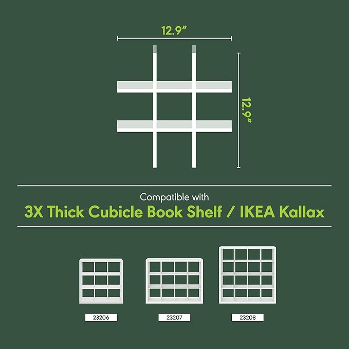 Furinno Cubicle Cube Insert, 9-Compartment Cube Organizer, Geometric Shelf