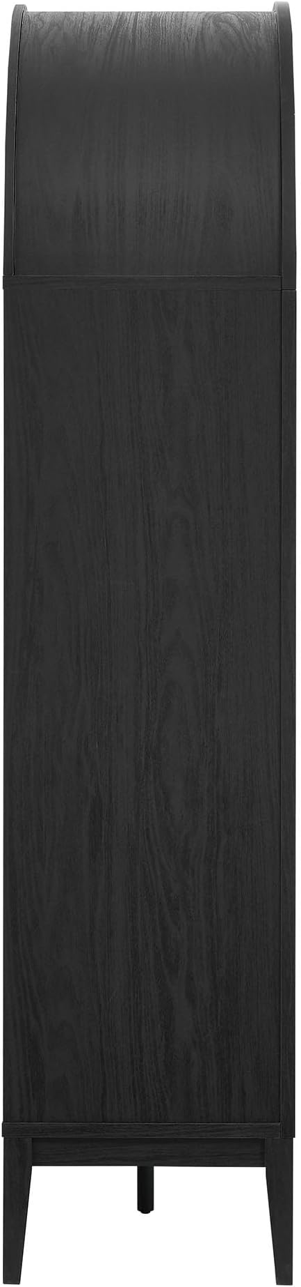 Modway Nolan Tall Arched Storage Display Cabinet in Black