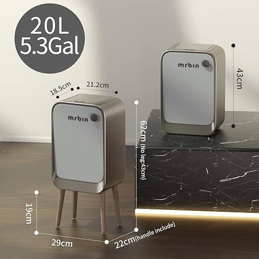 MRBIN Motion Sensor Bathroom Trash Can