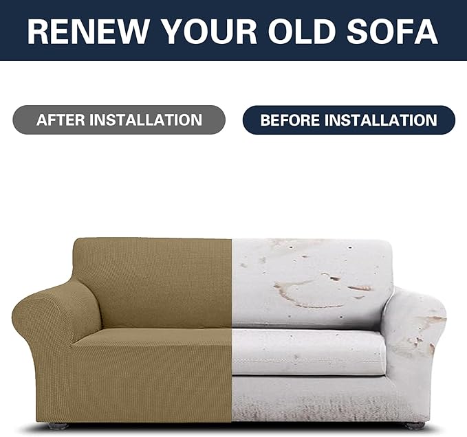 Cupuamon 2026 New Stretch Oversized Sofa Slipcovers Couch Sofa Cover