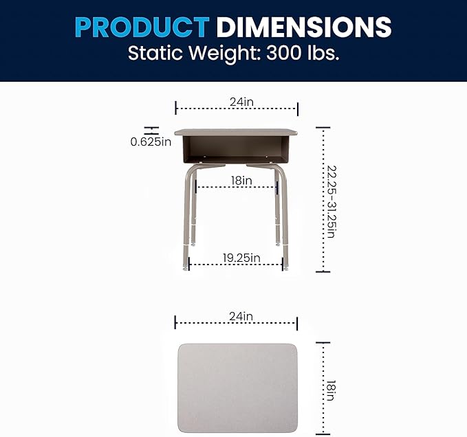 Flash Furniture Billie Student Desk
