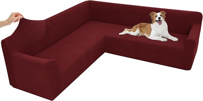 Arfntevss Stretch Sectional Couch Covers L Shaped Corner Sectional Sofa Cover
