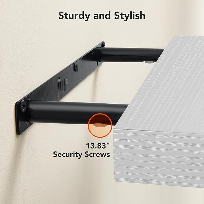 AMADA HOMEFURNISHING Floating Shelves Wall Mounted, 15 x 7 Inch Wall Shelves