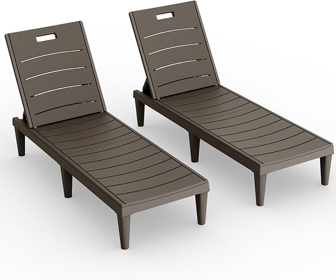 Devoko Outdoor Chaise Lounge Chair Set of 2