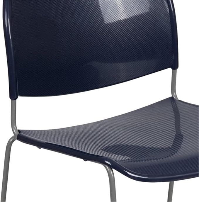 Flash Furniture HERCULES Series 880 lb. Capacity Navy Ultra-Compact Stack Chair