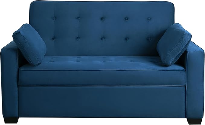 Serta Ainsley 66.5" Convertible Sleeper Loveseat, Full Size, Dreamcoil Comfort
