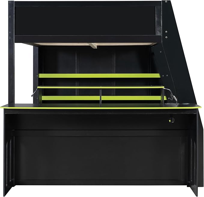 Full Size Wood Esports Loft Bed