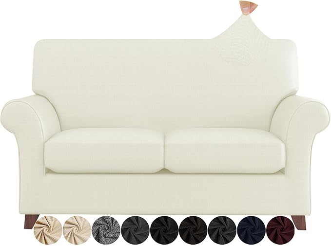 ZNSAYOTX 3 Piece Loveseat Covers