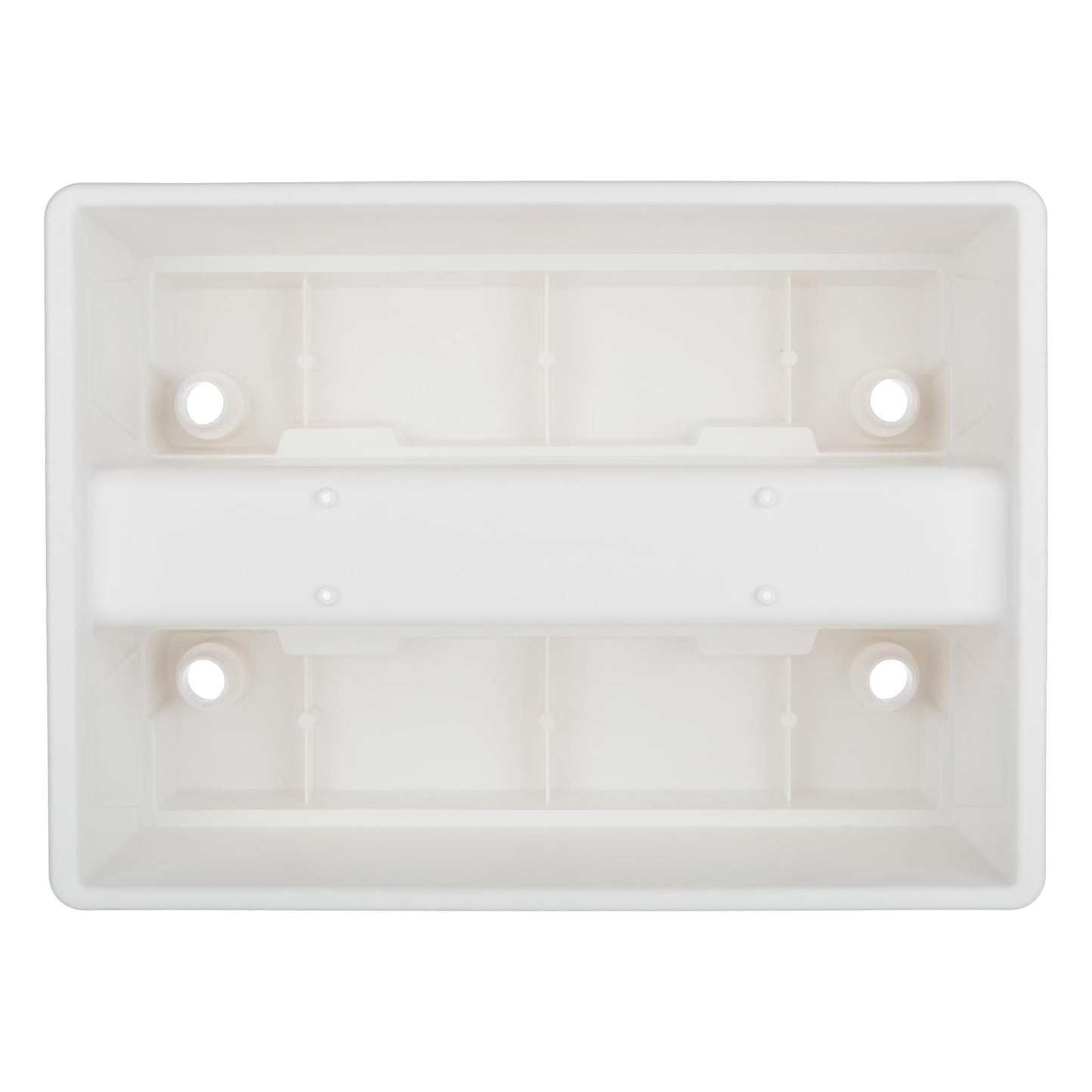 Railing Planter Box 2-Pack - 20.75-Inch Flower Boxes with Removable Drainage Inserts - 6-Gallon Outdoor Planters for Porch, Deck, or Balcony Decor, Fits Rail 3” - 4” by Pure Garden (White)